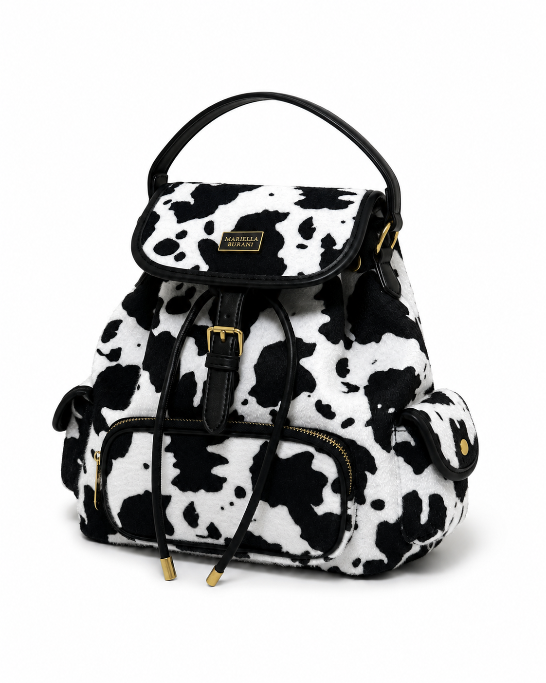 MARIELLA | ЕФЕКТНА ЧАНТА-РАНИЦА В COW PRINT